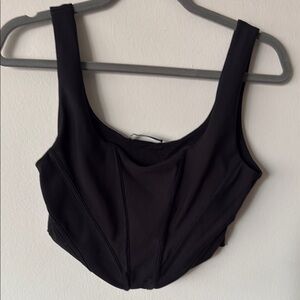 Zara Black Crop Top